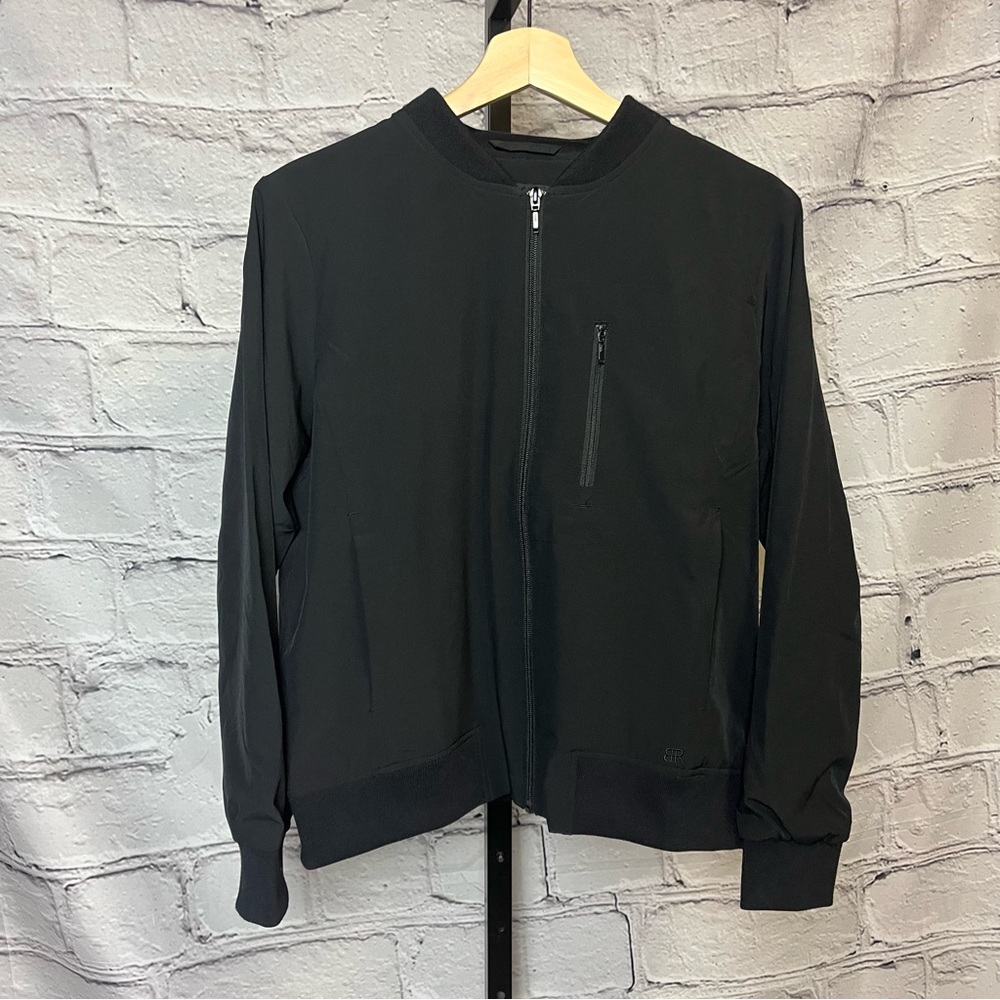 Banana Republic Black Zip Up Bomber Jacket Coat